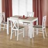 MAURYCY table spalva: sonoma oak / white