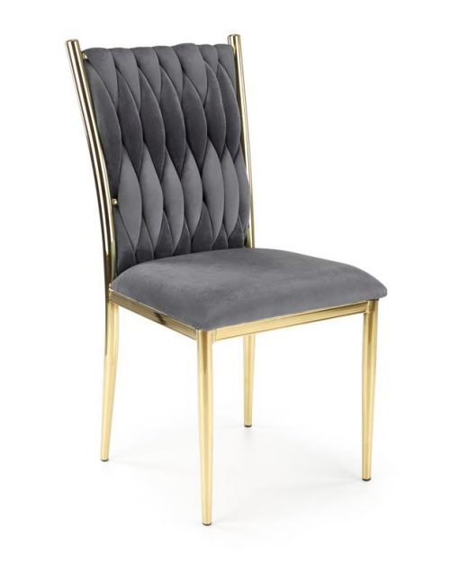 Metalinė kėdė K436 chair Spalva: grey / gold