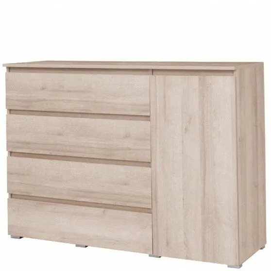 BA-ML104180-3 Šiuolaikinė komoda C05 su elegantišku medžio raštu