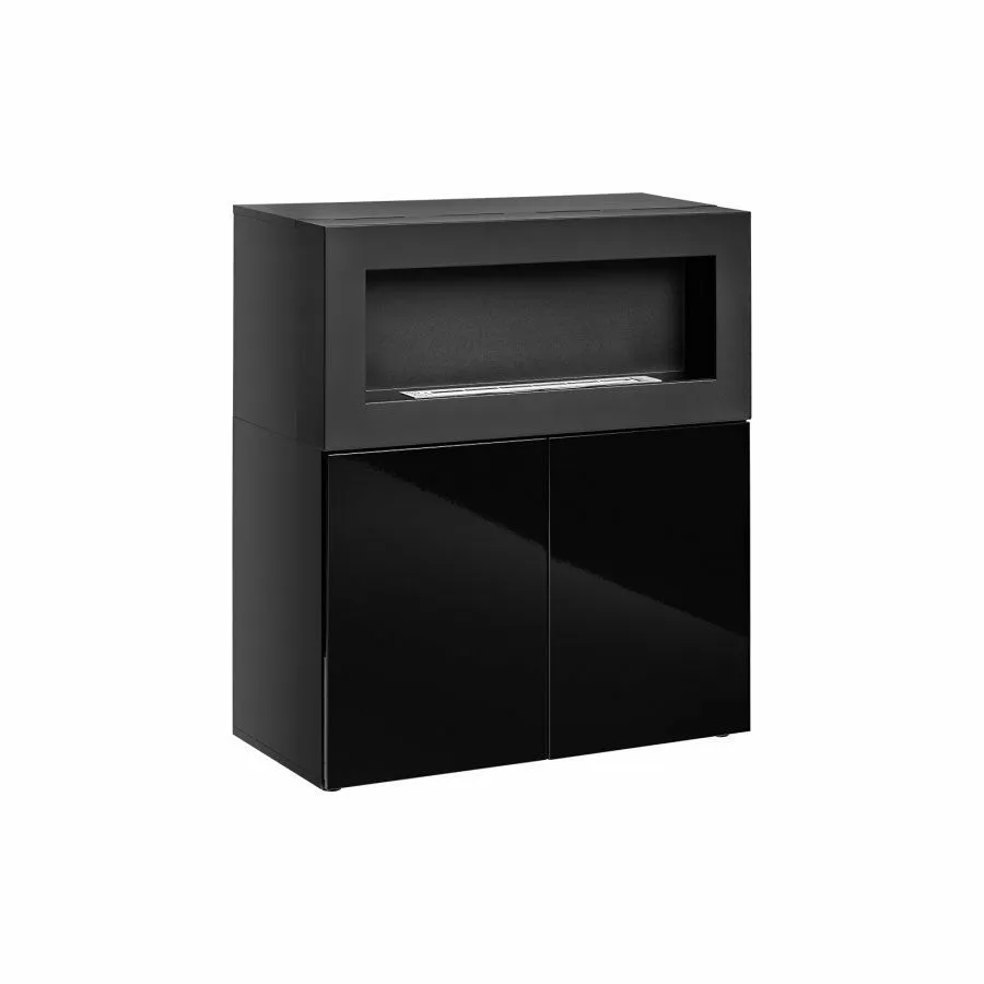 BA-MM103260-2 Moderni balta komoda CAMINO UNI su stalčiais ir durelėmis