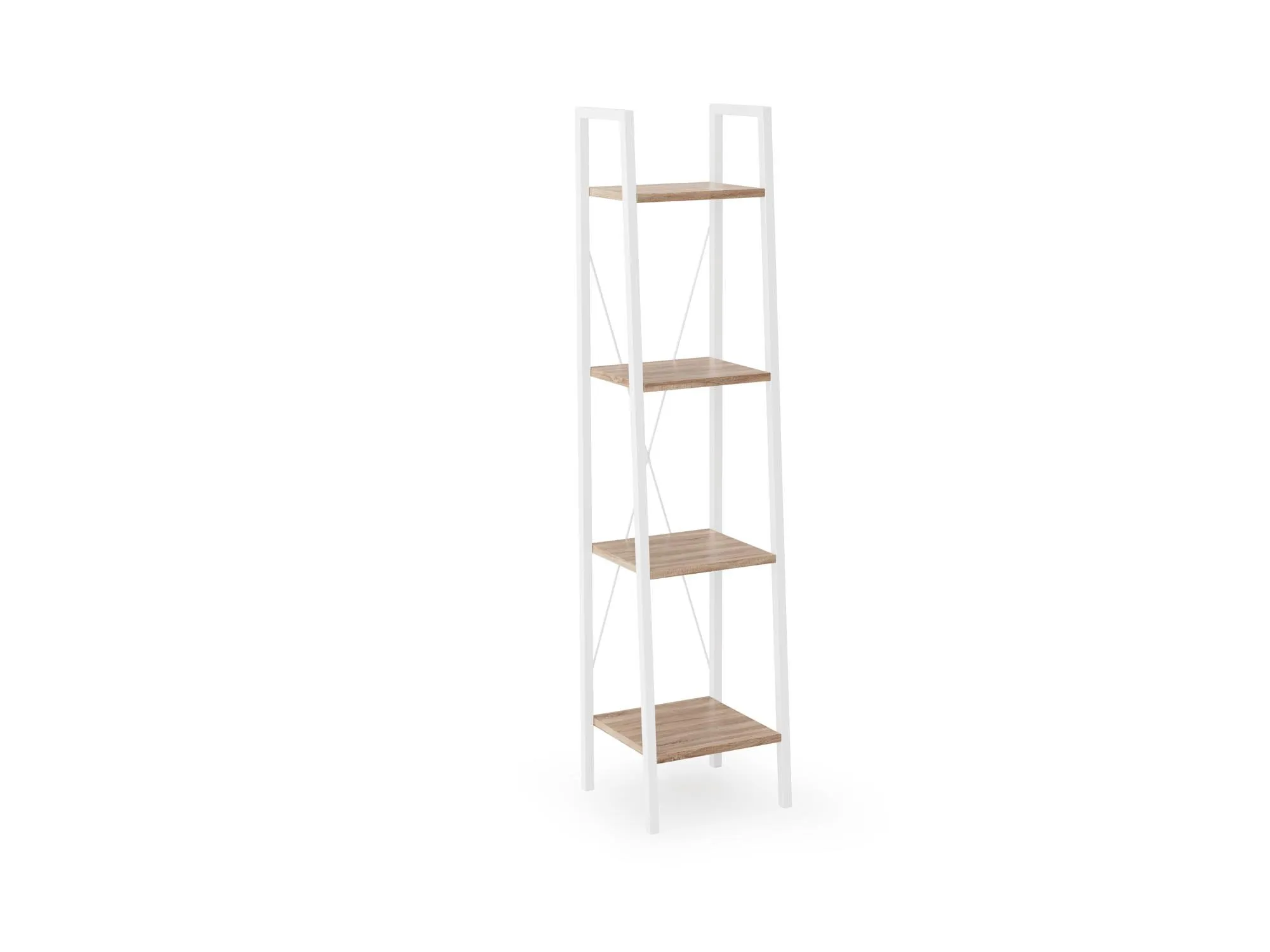 ZO-ZF101089-1 NARVIK Lentyna 1 shelving white / sonoma oak