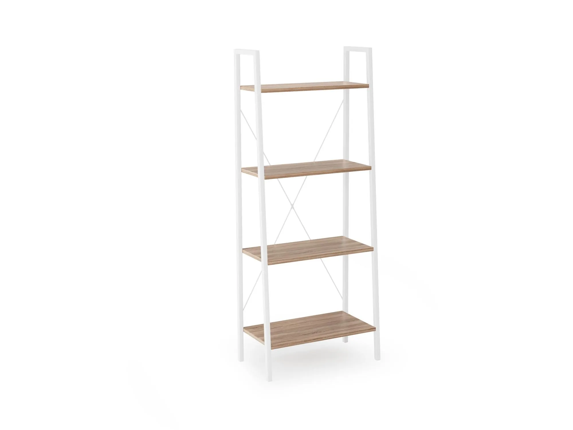 ZO-ZF101091-1 NARVIK Lentyna 2 shelving white / sonoma oak