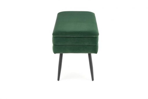 Minkštas baldas VELVA bench Spalva: dark green / juoda