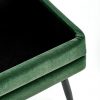 Minkštas baldas VELVA bench Spalva: dark green / juoda