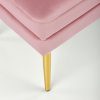 Minkštas baldas VELVA bench Spalva: pink/gold