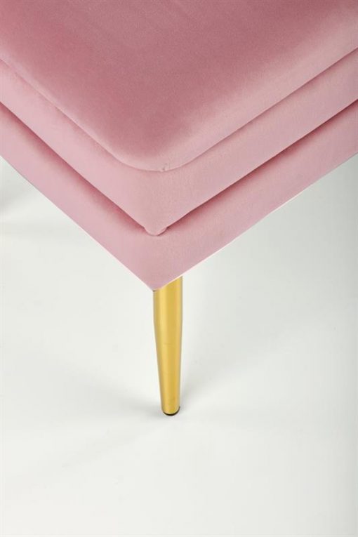 Minkštas baldas VELVA bench Spalva: pink/gold