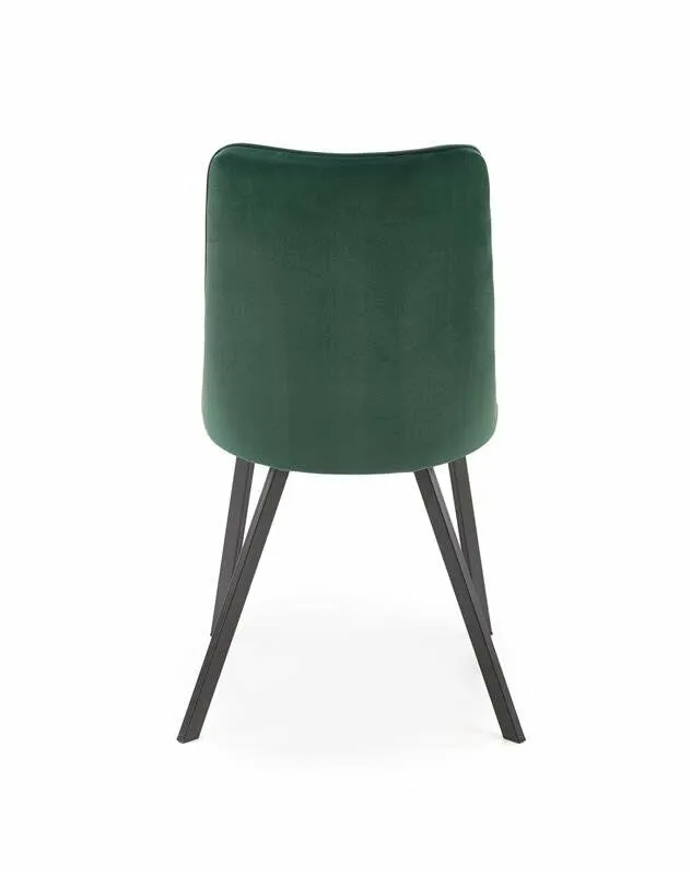 BA-HA210977-6 Tamsiai žalia metalinė K450 kėdė moderniam interjerui