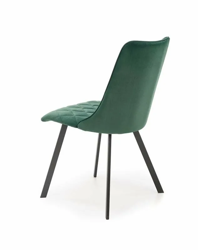 BA-HA210977-7 Tamsiai žalia metalinė K450 kėdė moderniam interjerui