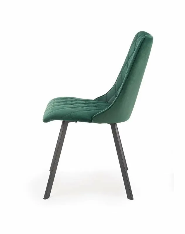BA-HA210977-8 Tamsiai žalia metalinė K450 kėdė moderniam interjerui
