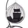 EGGY garden chair black / grey