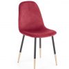 K379 chair dark red / gold