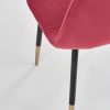 K379 chair dark red / gold