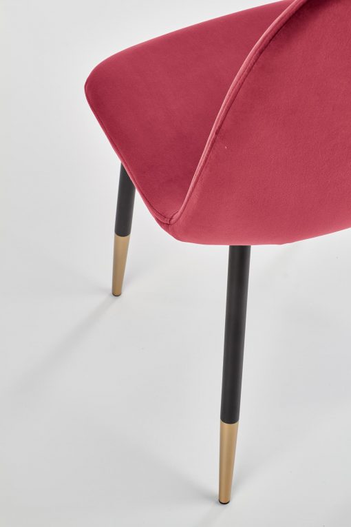 K379 chair dark red / gold