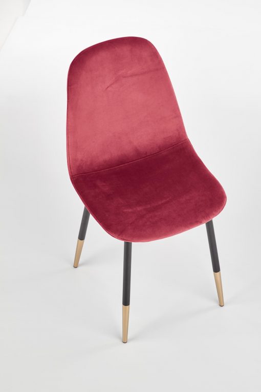 K379 chair dark red / gold