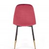 K379 chair dark red / gold