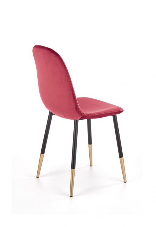 K379 chair dark red / gold