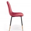 K379 chair dark red / gold