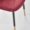 K379 chair dark red / gold