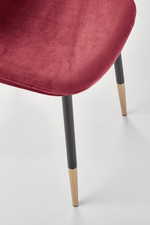 K379 chair dark red / gold