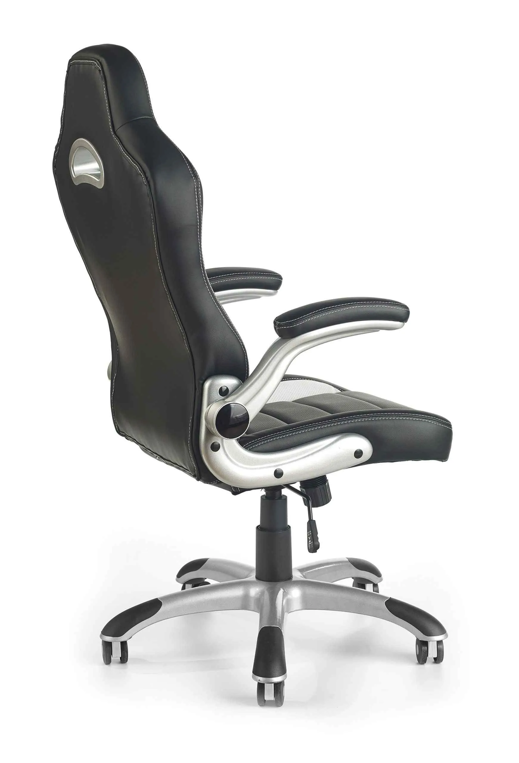 ZO-ZF100961-2 Juoda ir pilka LOTUS biuro kėdė moderniam darbo kambariui