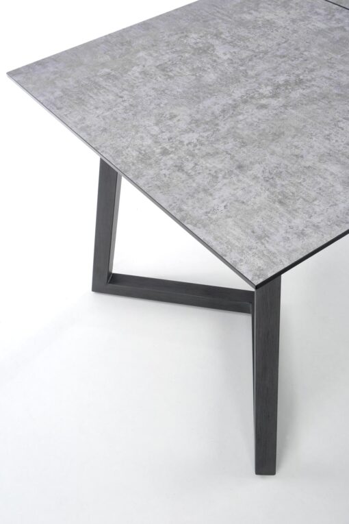 Stalas TIZIANO extension table, Spalva: top - light grey / dark grey, legs - dark grey