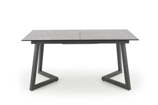 Stalas TIZIANO extension table, Spalva: top - light grey / dark grey, legs - dark grey