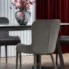 Stalas TIZIANO extension table, Spalva: top - light grey / dark grey, legs - dark grey