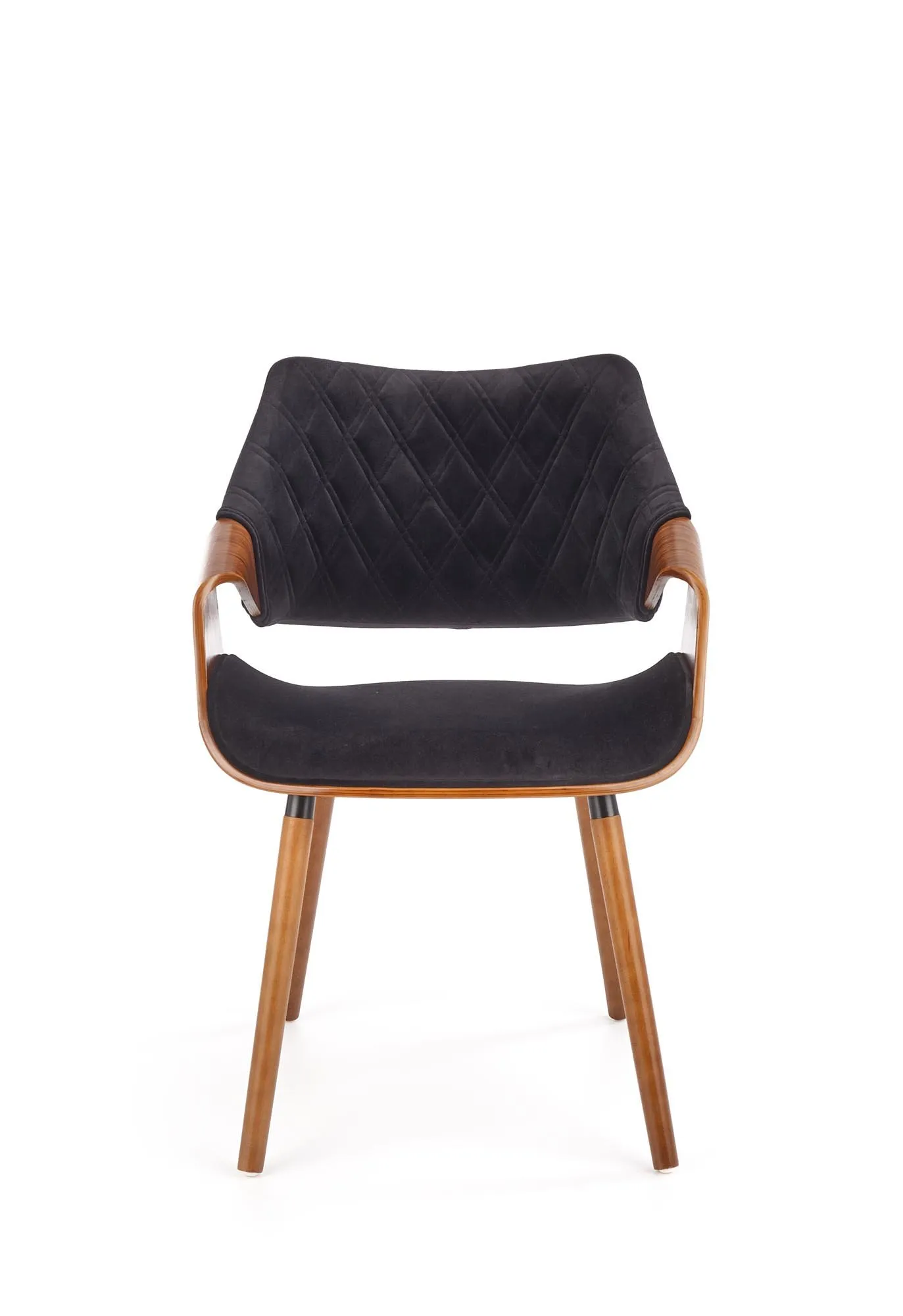 ZO-ZF100822-2 K396 kėdė walnut ir juoda spalva moderniame interjere