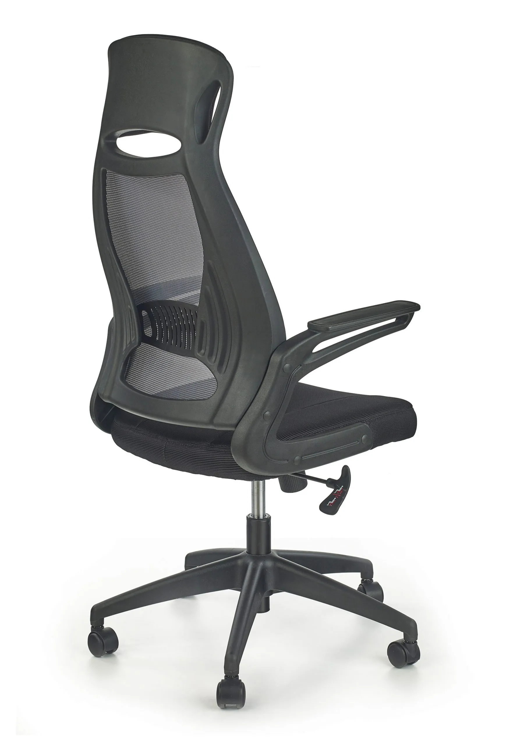ZO-ZF101311-2 Juoda ergonomiška biuro kėdė SOLARIS su tinkliniu atlošu