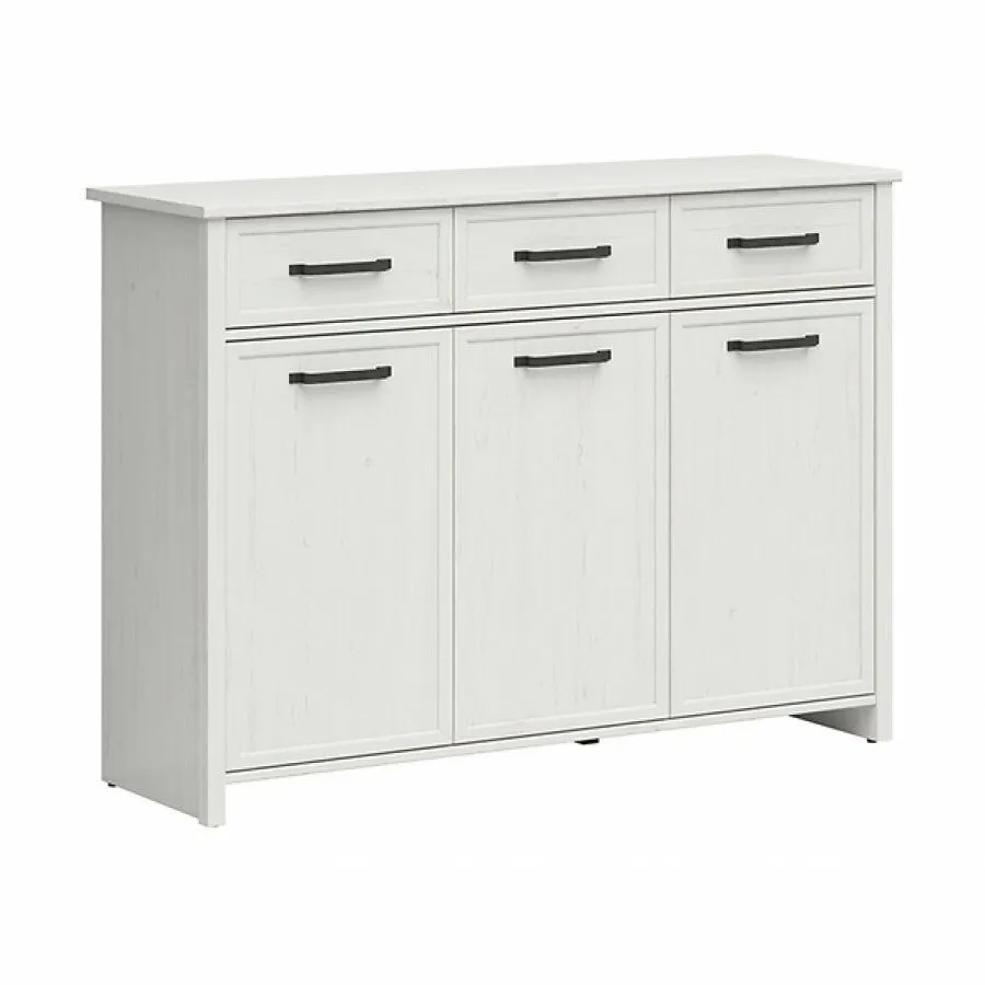 BA-MM102130-2 Moderni MALMO komoda 3D3S su medžio apdaila