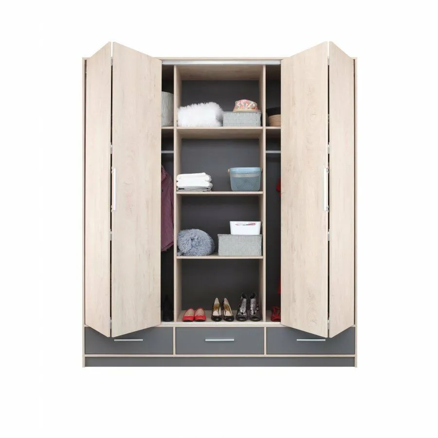 BA-MM102357-3 Moderni balta spinta ISKO ISL1 su elegantiškomis durelėmis