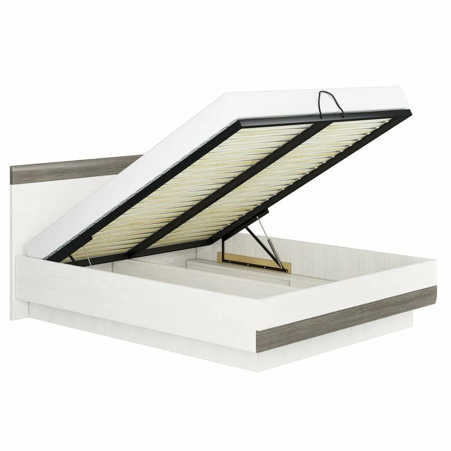 BA-MM100718-3 Balta BLANCO 35 160 lova su moderniu galvūgaliu