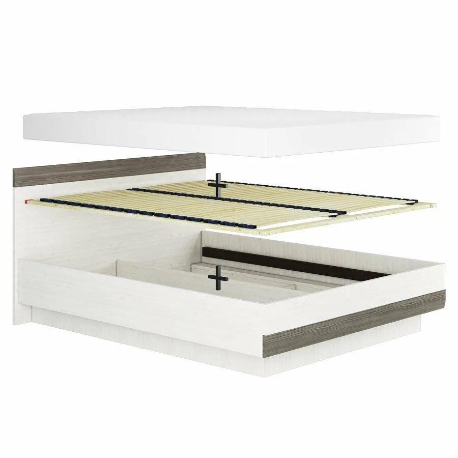 BA-MM100718-4 Balta BLANCO 35 160 lova su švariu dizainu
