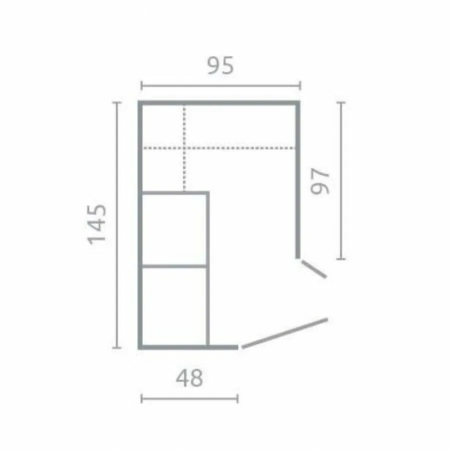 BA-MM102554-4 Kampinė spinta NANO NA1 modernaus dizaino interjere