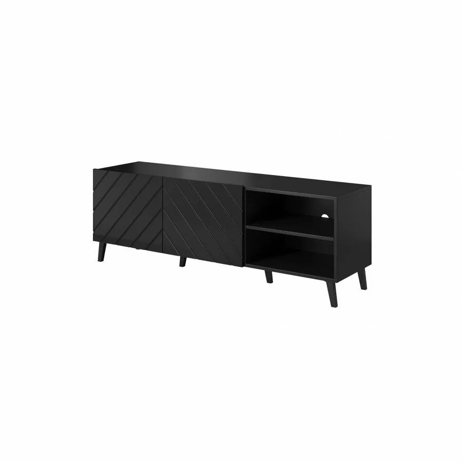 BA-MM103688-2 Modernus TV staliukas su lentynomis ir stalčiais svetainei