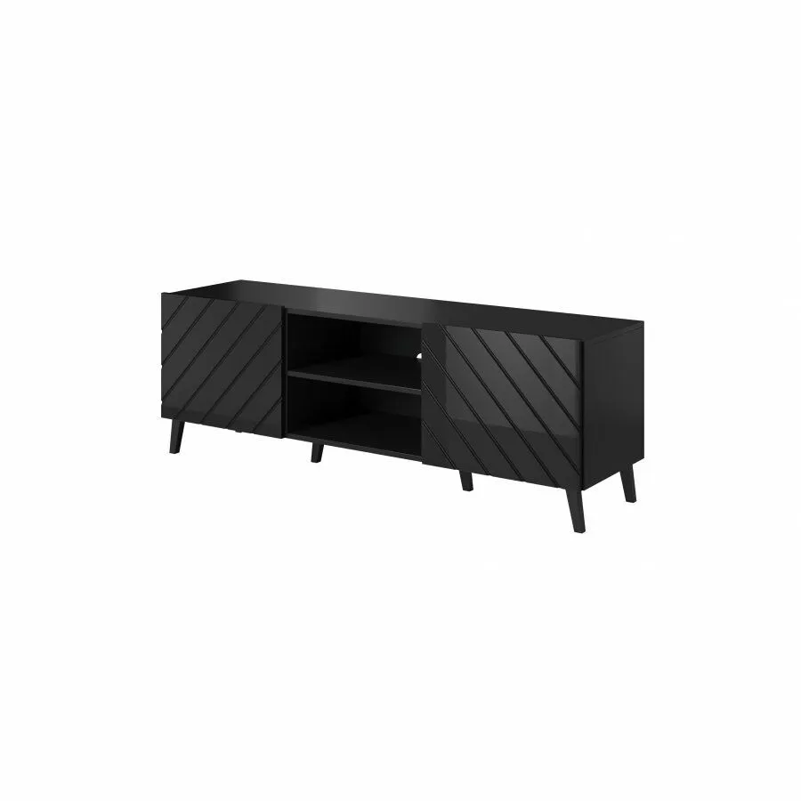 BA-MM103688-3 Modernus TV staliukas su lentynomis ir dekoru