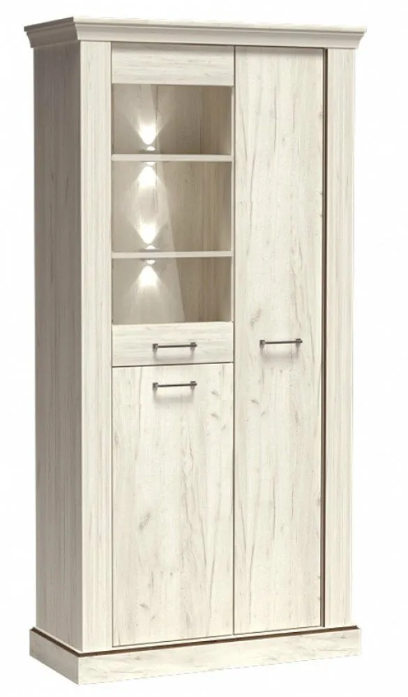 BA-SG100208-2 Moderni vitrina SG100208 su stiklinėmis lentynomis ir apšvietimu