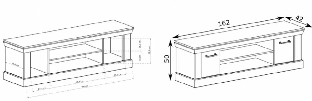 BA-SG100213-6 Modernus TV staliukas su lentynomis ir metalinėmis kojelėmis