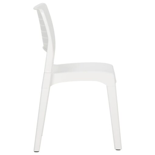 Sodo kėdės, 2vnt., baltos spalvos, polipropilenas