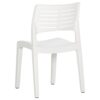 Sodo kėdės, 2vnt., baltos spalvos, polipropilenas