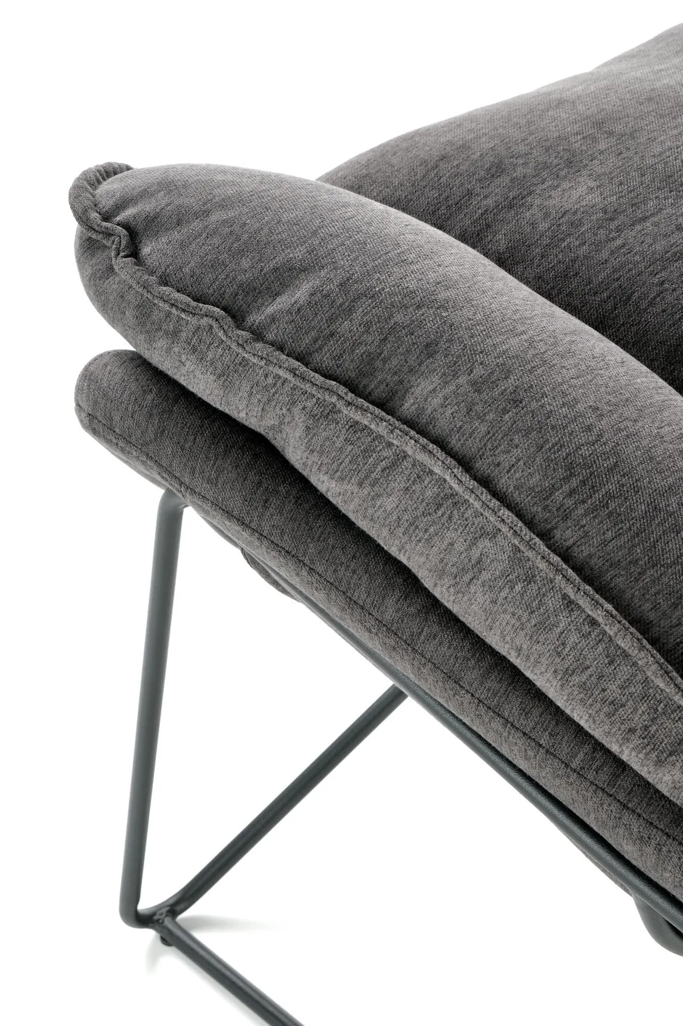 BA-HA105453-12 Stilingas pilkas fotelis HA105453 moderniam interjerui