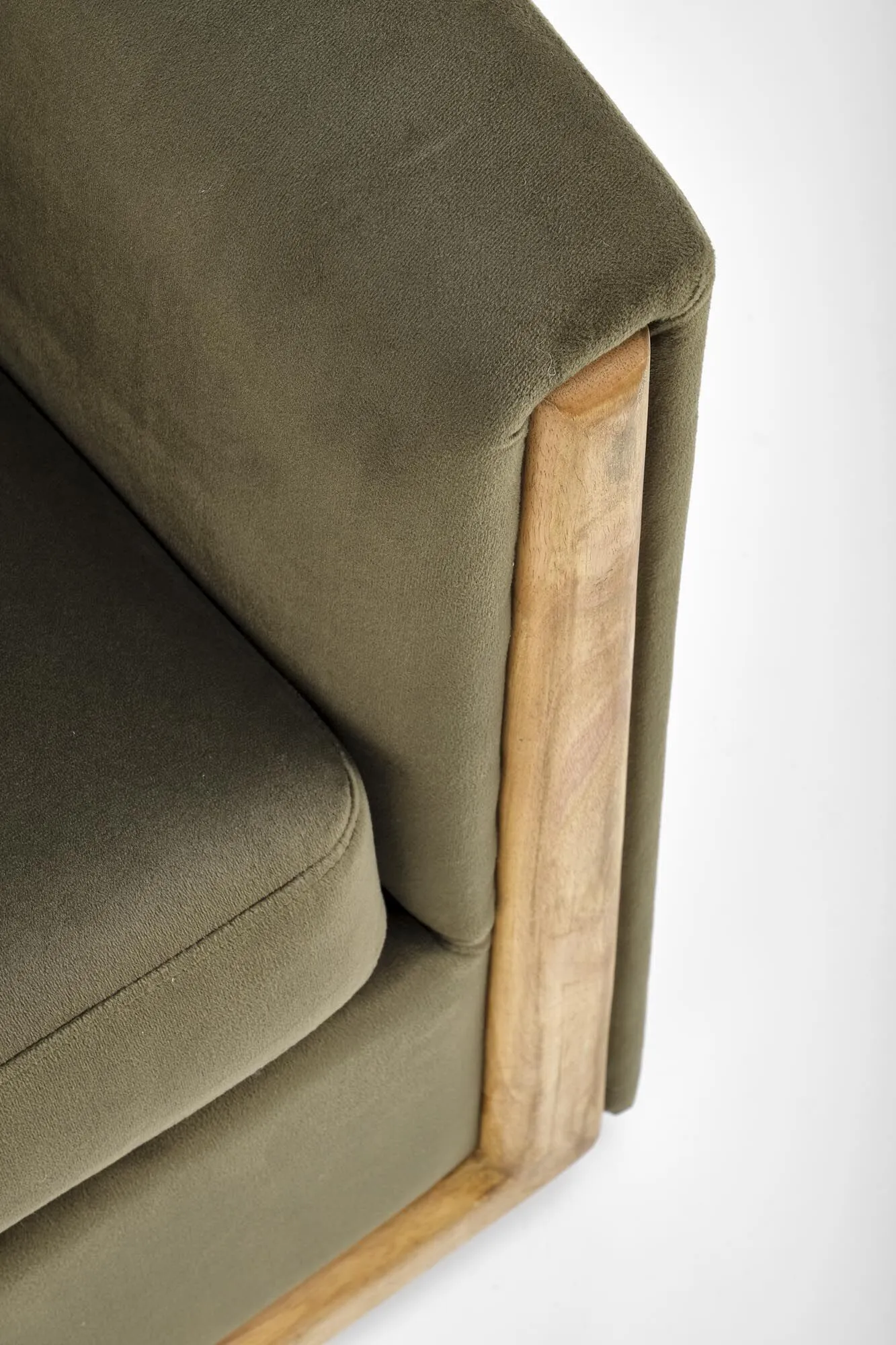 BA-HA105516-11 Modernus pilkas fotelis su minkštu pufu elegantiškam interjerui