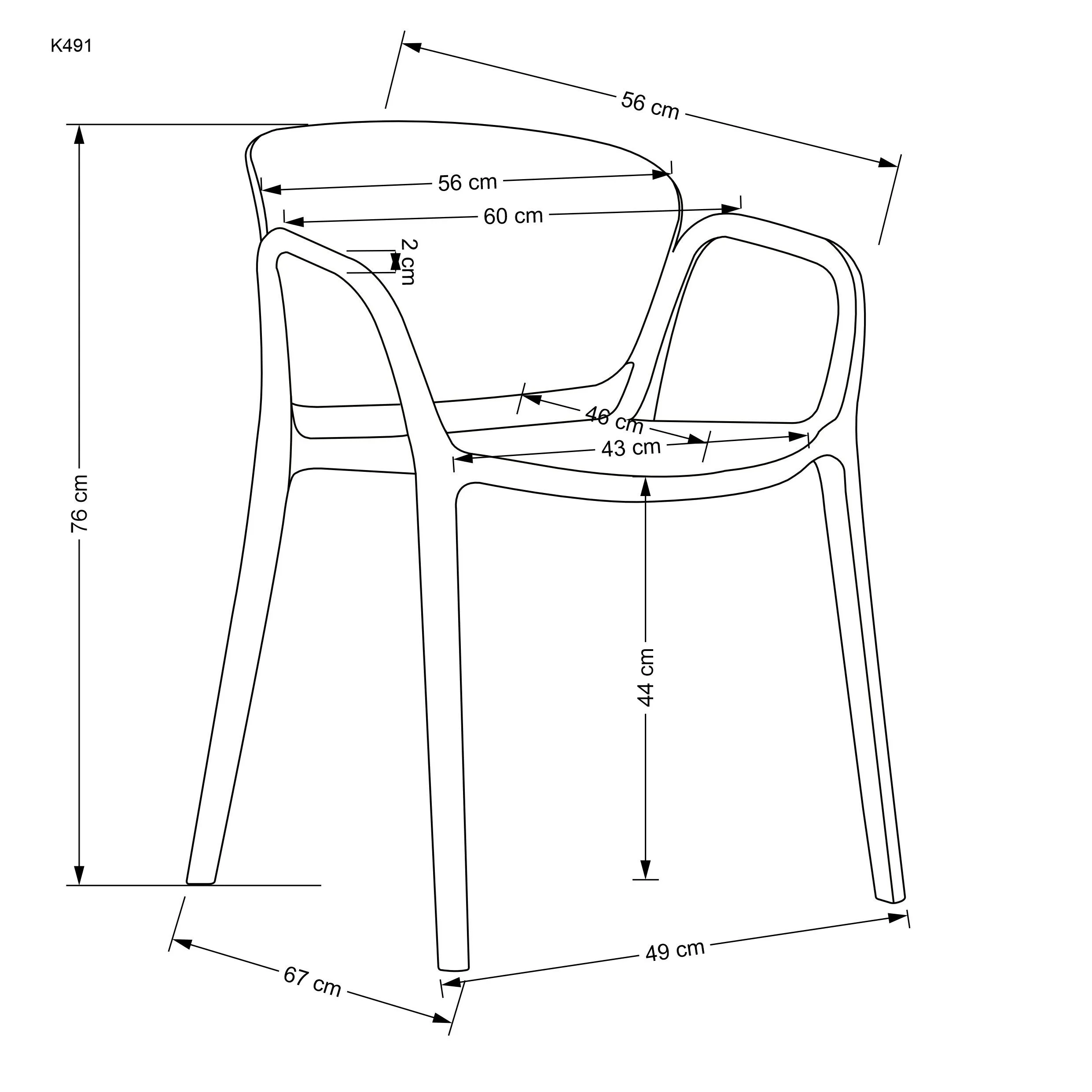BA-HA105628-4 Moderni pilka kėdė su juodu metaliniu rėmu