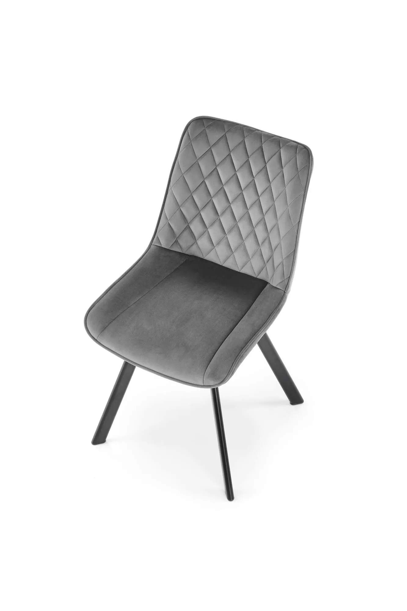 BA-HA105639-3 Moderni juoda kėdė su elegantišku metaliniu rėmu