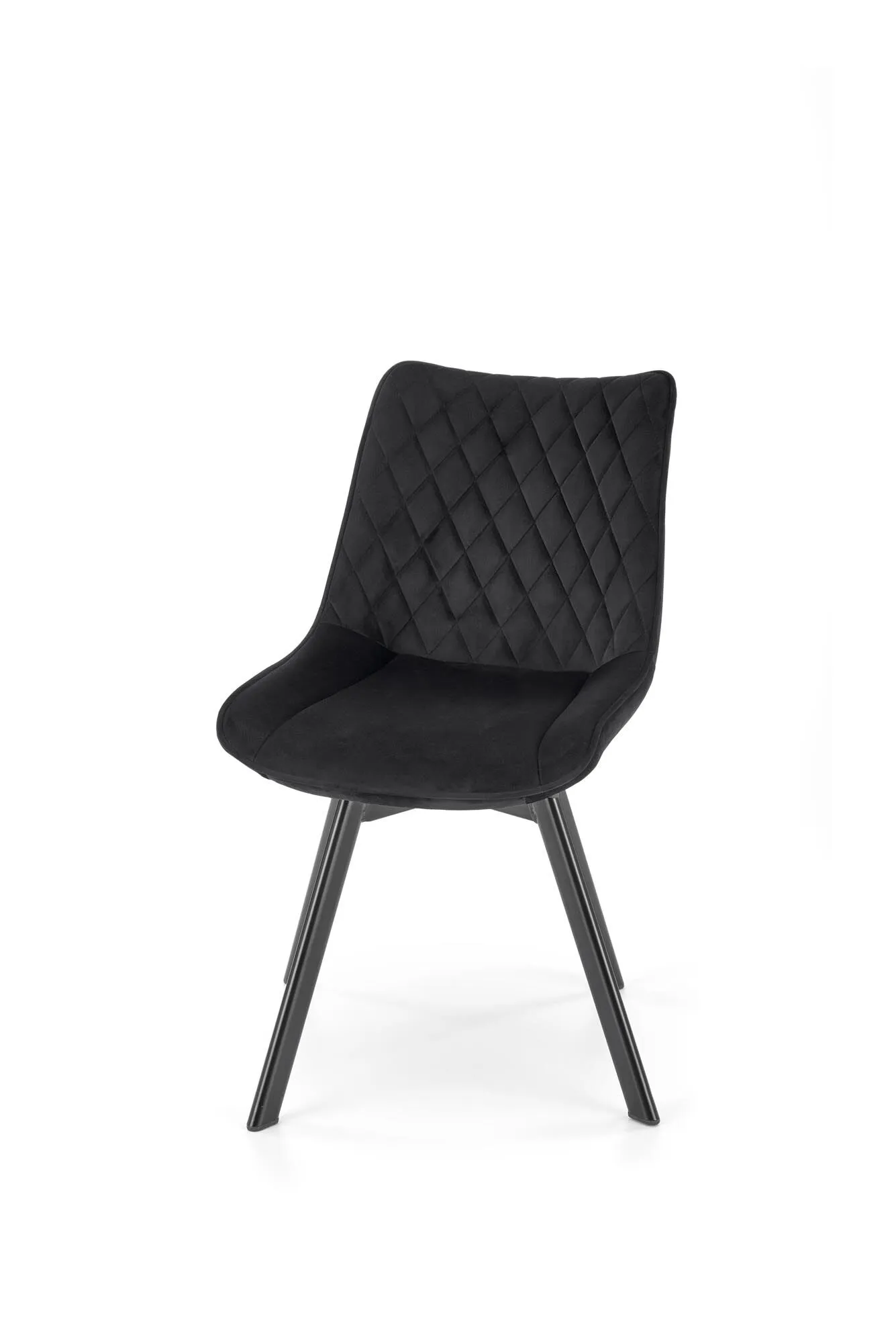 BA-HA105640-2 Moderni juoda kėdė su metaliniu rėmu ir porankiais