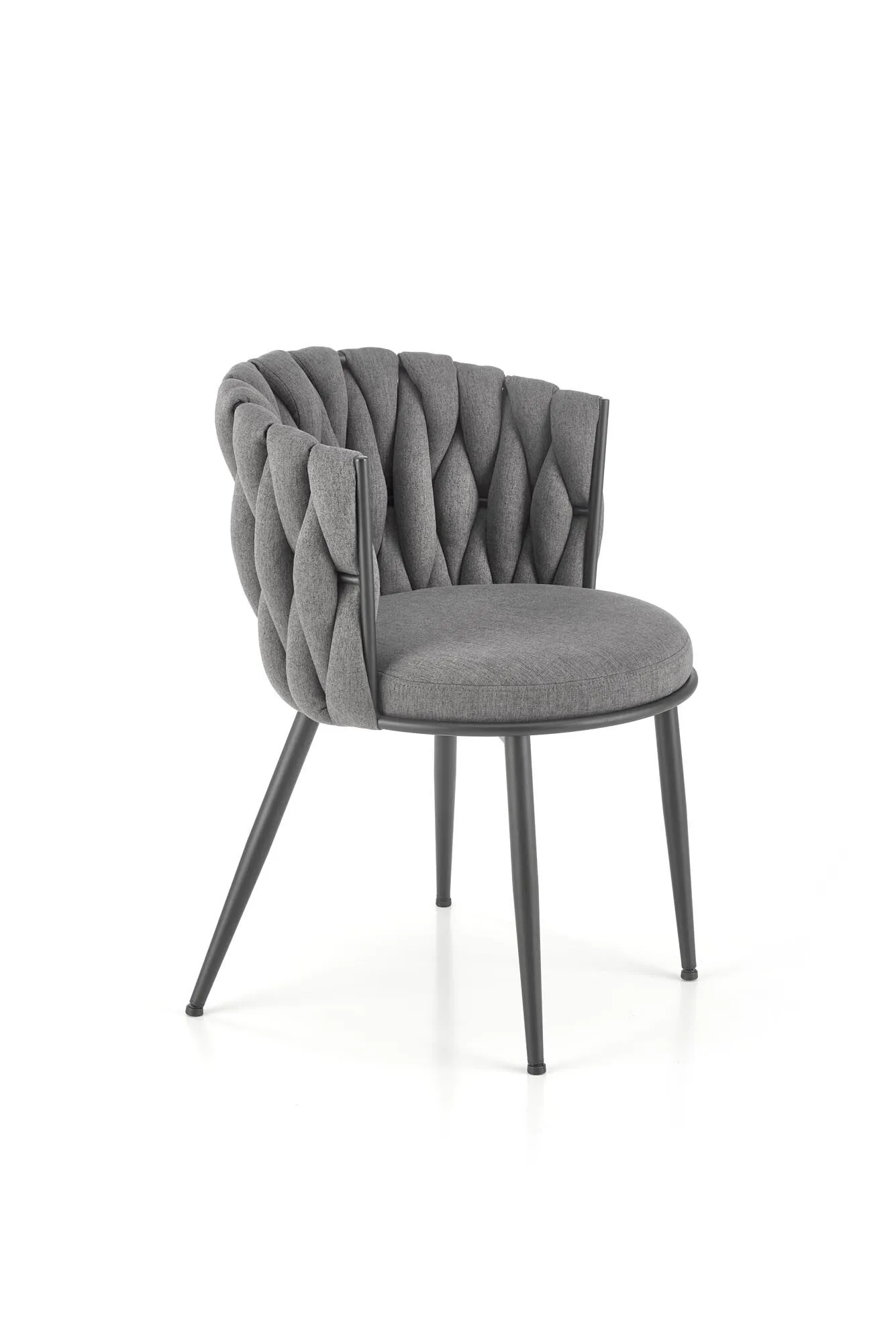 BA-HA105689-9 Moderni kėdė HA105689 su elegantišku juodu rėmu