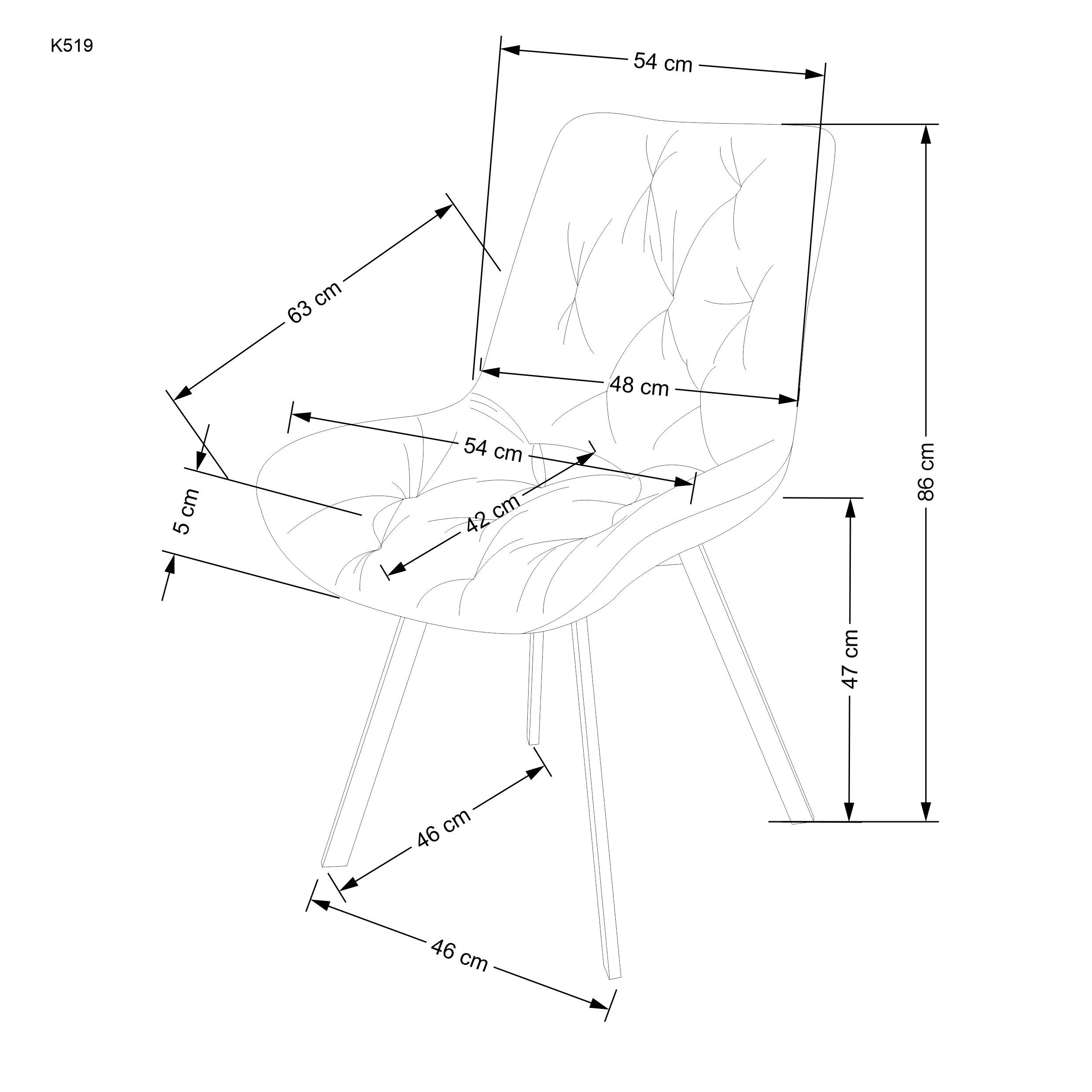 BA-HA105694-3 Moderni HA105694 kėdė su elegantišku dizainu