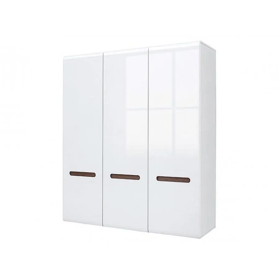 BA-MM100529-2 Moderni balta spinta su elegantiškomis juodomis detalėmis