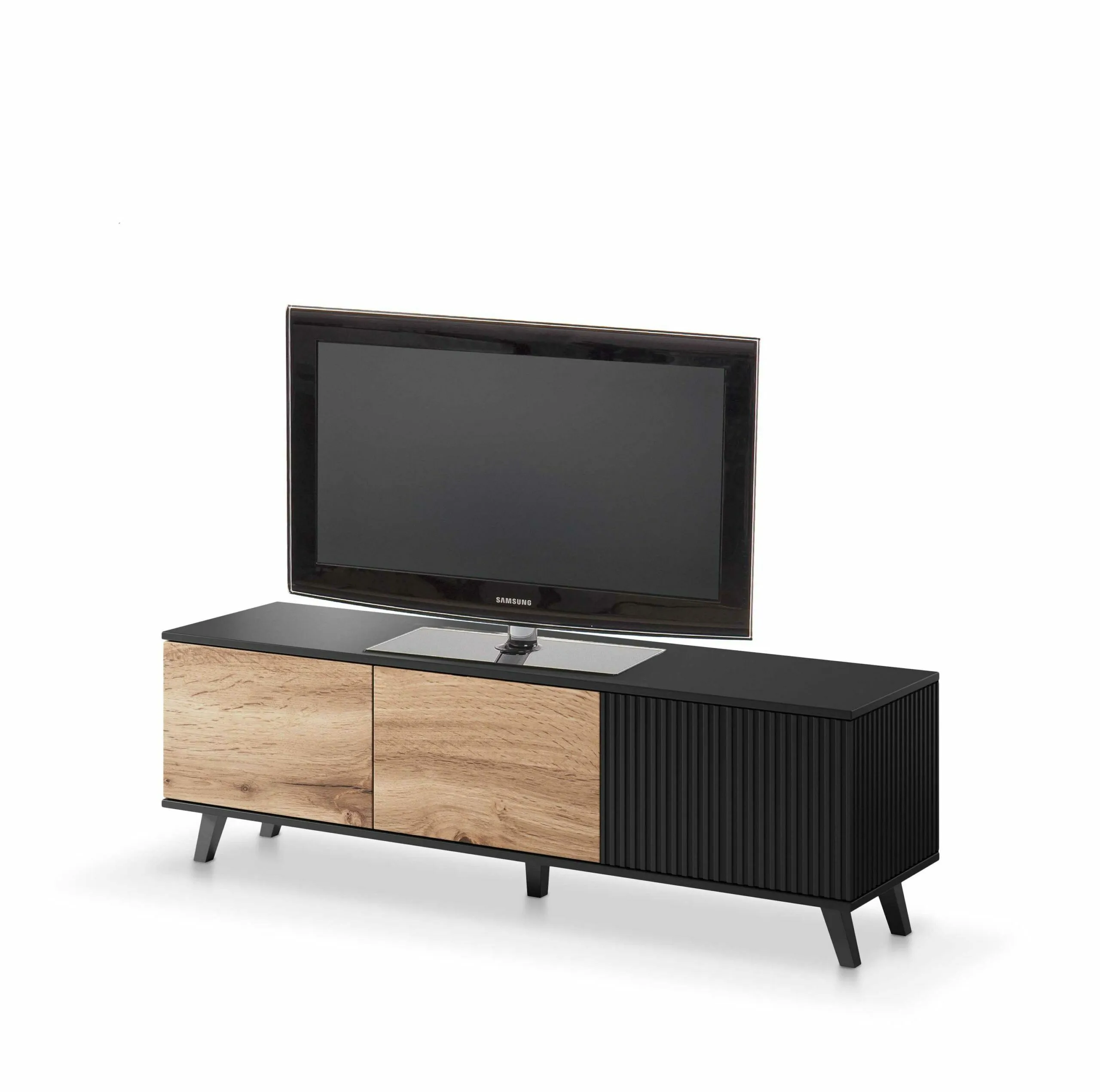 BA-HA105310-3 Modernus TV staliukas HA105310 su lentynomis ir stalčiais