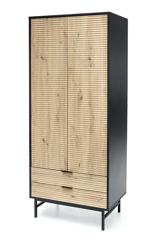 BA-HA105321-5 Moderni balta spinta su lentynomis ir stalčiais